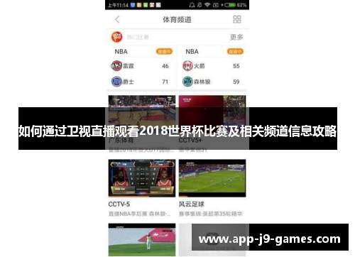 如何通过卫视直播观看2018世界杯比赛及相关频道信息攻略